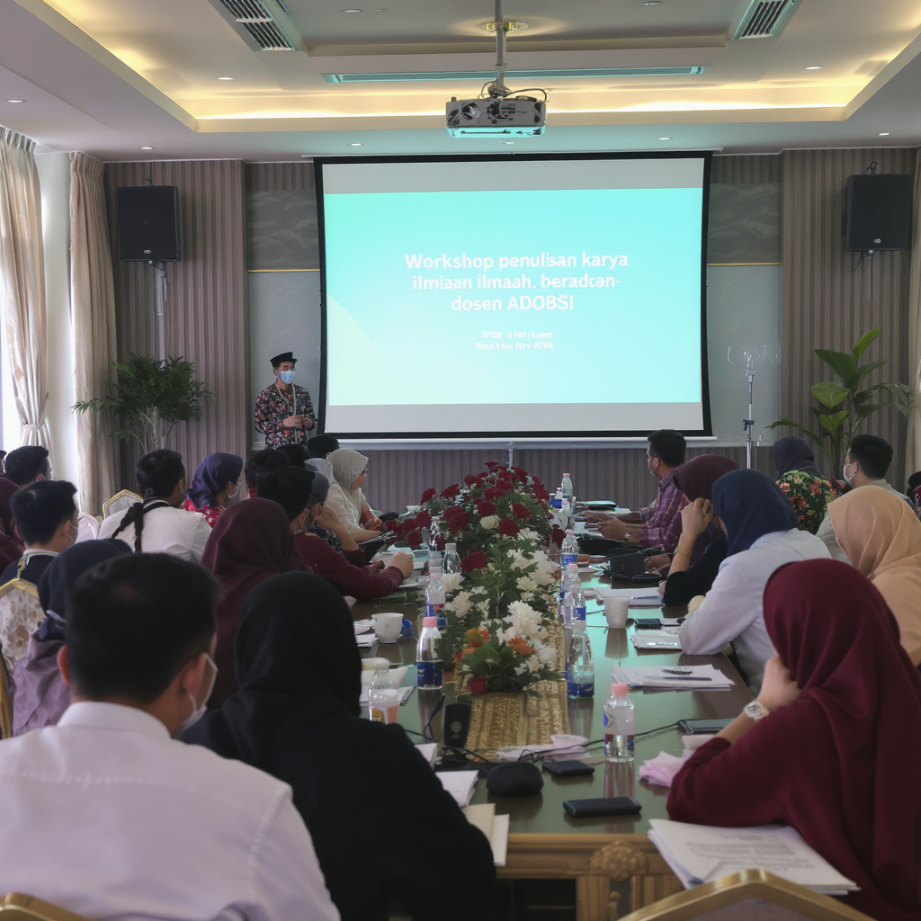 Workshop penulisan karya ilmiah bersama dosen-dosen ADOBSI